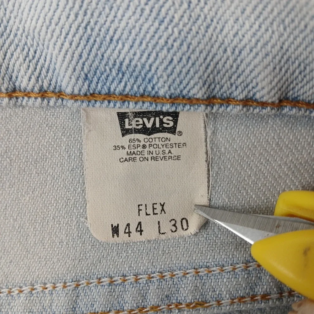 Vintage Levis 540‎ Flex 42x28 Mens Jeans Brown Tag 1998 FLAWS